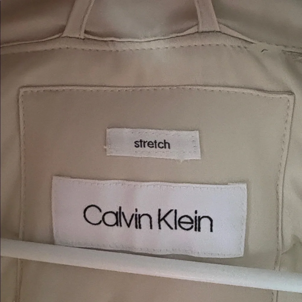 Calvin Klein Cream Puffer Coat - Picture 3 of 5